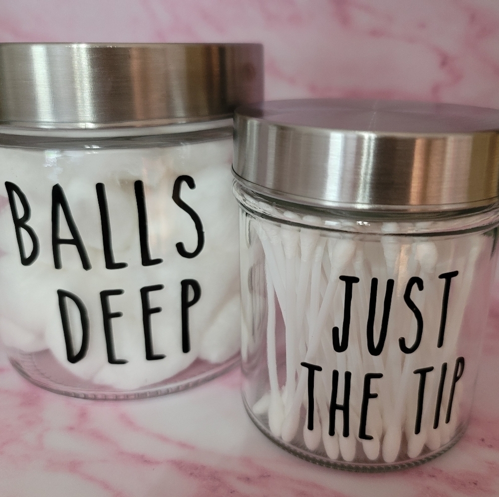 Balls Deep And Just The Tip Bathroom Accessories